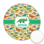 Dinosaurs Printed Cookie Topper - Round (Personalized)