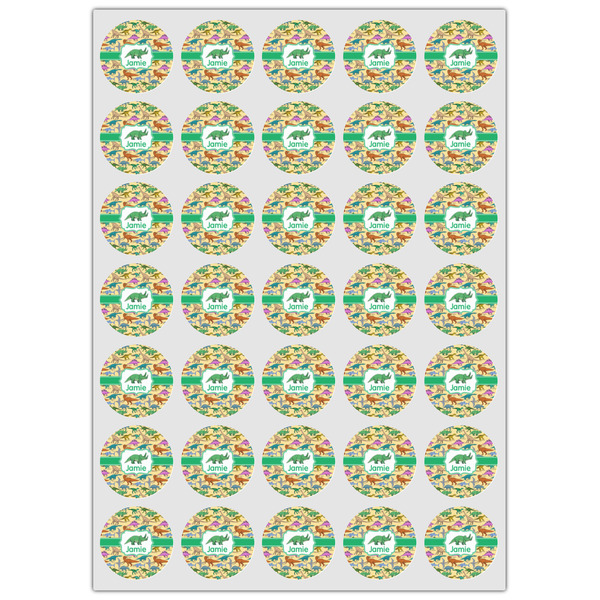 Dinosaurs Icing Circle - XSmall - Set of 35
