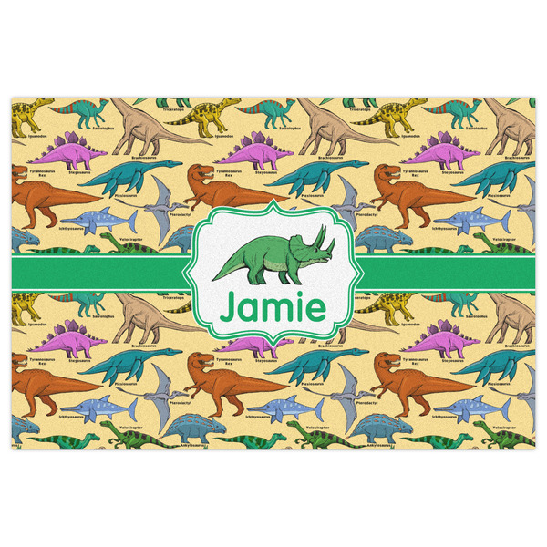 Dinosaurs Indoor / Outdoor Rug - 4'x6' - Front Flat