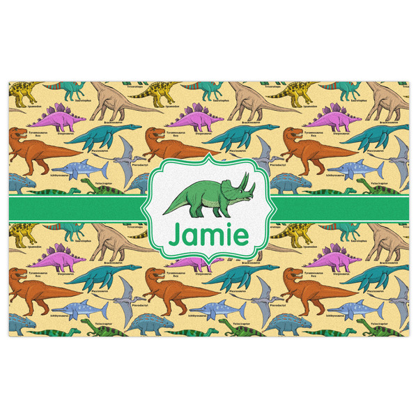 Dinosaurs Indoor / Outdoor Rug - 5'x8' - Front Flat
