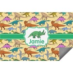 Dinosaurs Indoor / Outdoor Rug - 6'x8' w/ Name or Text