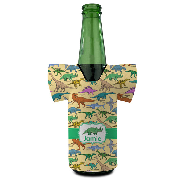 Dinosaurs Jersey Bottle Cooler - FRONT (on bottle)