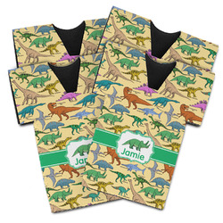 Dinosaurs Jersey Bottle Cooler - Set of 4 (Personalized)