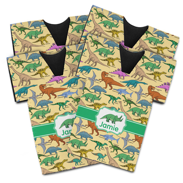 Dinosaurs Jersey Bottle Cooler - Set of 4 - MAIN (flat)