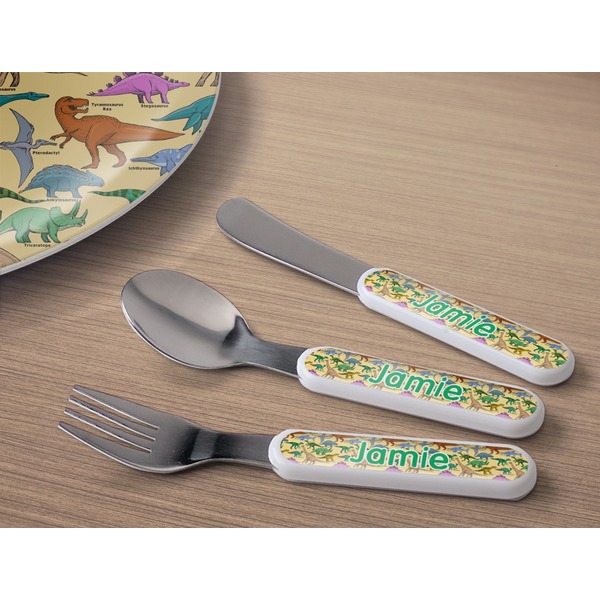 Dinosaurs Kids Flatware w/ Plate