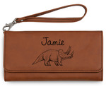 Dinosaurs Ladies Leatherette Wallet - Laser Engraved (Personalized)