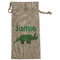 Dinosaurs Large Burlap Gift Bag - Front (Personalized)