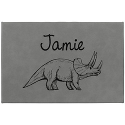 Dinosaurs Large Gift Box w/ Engraved Leather Lid (Personalized)