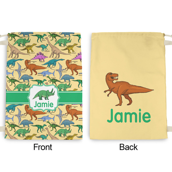 Dinosaurs Large Laundry Bag - Front & Back View