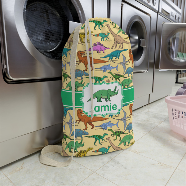 Dinosaurs Large Laundry Bag - In Context