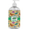 Dinosaurs Plastic Soap / Lotion Dispenser (16 oz - Large - White) (Personalized)