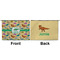Dinosaurs Large Zipper Pouch Approval (Front and Back)
