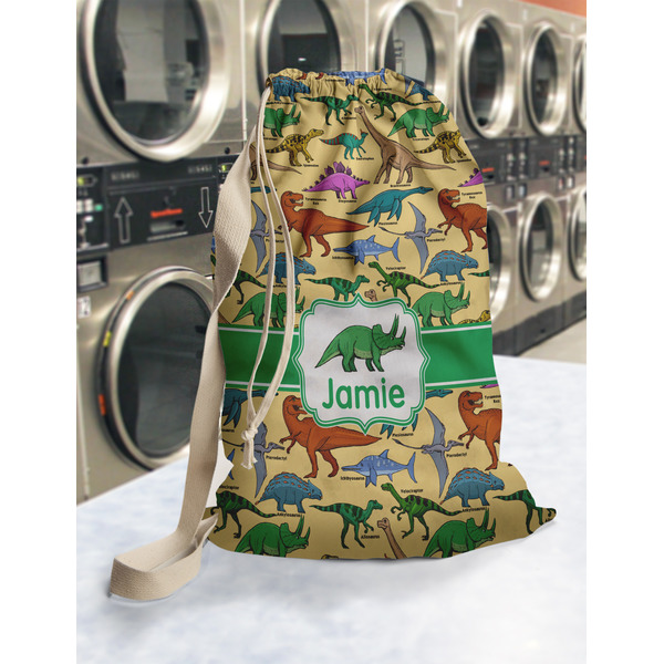 Dinosaurs Laundry Bag in Laundromat