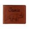 Dinosaurs Leatherette Bifold Wallet (Personalized)