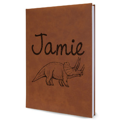 Dinosaurs Leather Sketchbook - Large - Double Sided (Personalized)