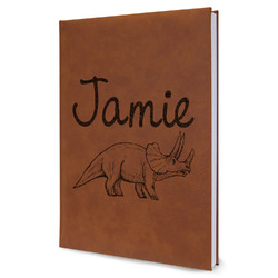 Dinosaurs Leather Sketchbook - Large - Single Sided (Personalized)