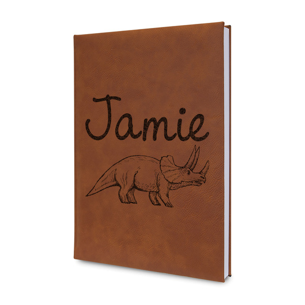Custom Dinosaurs Leather Sketchbook - Small - Double Sided (Personalized)