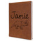 Dinosaurs Leatherette Journal - Large - Single Sided - Angle View