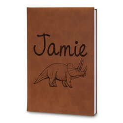 Dinosaurs Leatherette Journal - Large - Double Sided (Personalized)