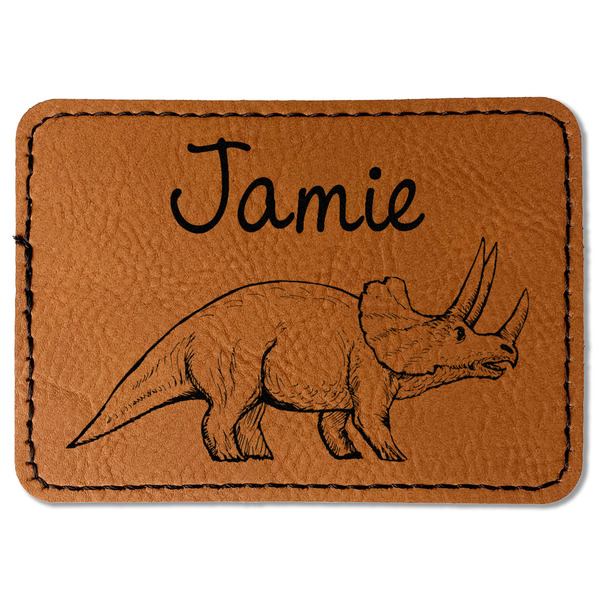 Dinosaurs Leatherette Patches - Rectangle