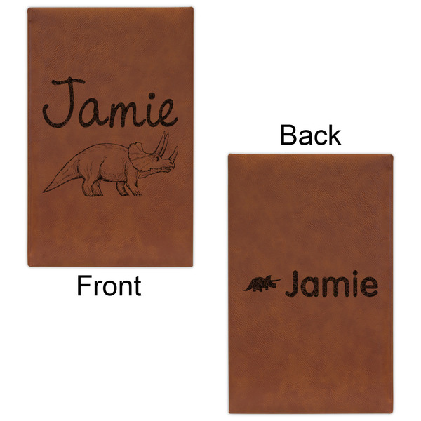 Dinosaurs Leatherette Sketchbooks - Small - Double Sided - Front & Back View