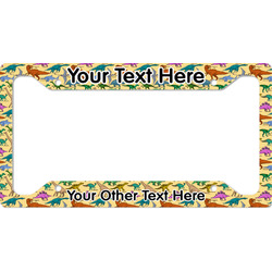 Dinosaurs License Plate Frame - Style A (Personalized)