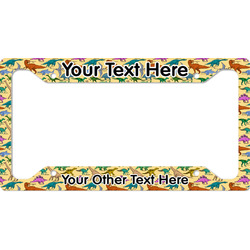 Dinosaurs License Plate Frame - Style A (Personalized)