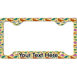Dinosaurs License Plate Frame - Style C (Personalized)