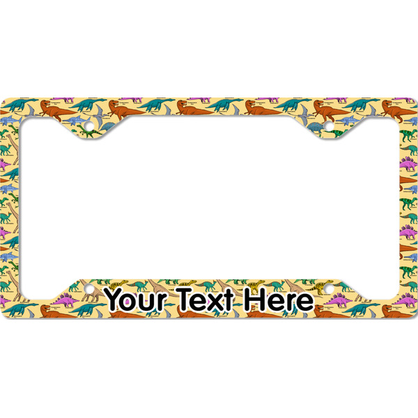 Custom Dinosaurs License Plate Frame - Style C (Personalized)