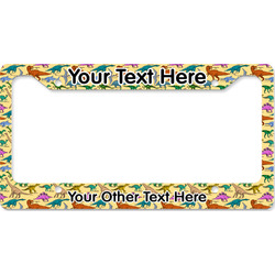 Dinosaurs License Plate Frame - Style B (Personalized)