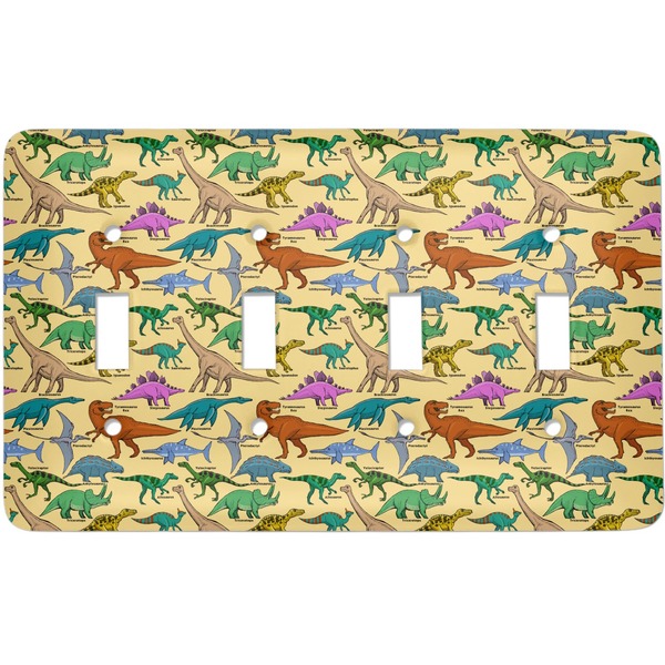 Custom Dinosaurs Light Switch Cover (4 Toggle Plate)