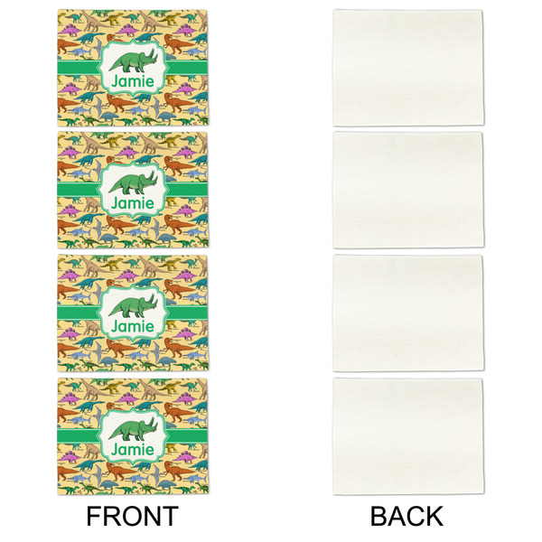 Dinosaurs Linen Placemat - APPROVAL Set of 4 (single sided)