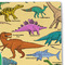 Dinosaurs Linen Placemat - DETAIL