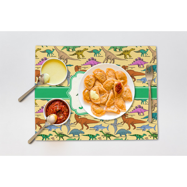 Dinosaurs Linen Placemat - Lifestyle (single)