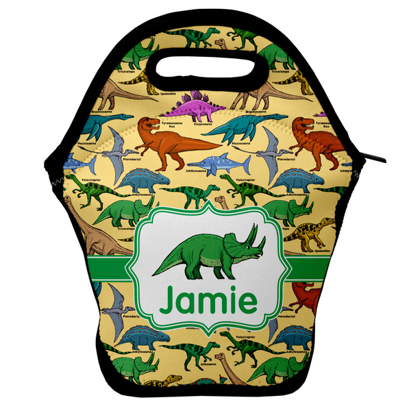 Custom Dinosaurs Lunch Bag w/ Name or Text