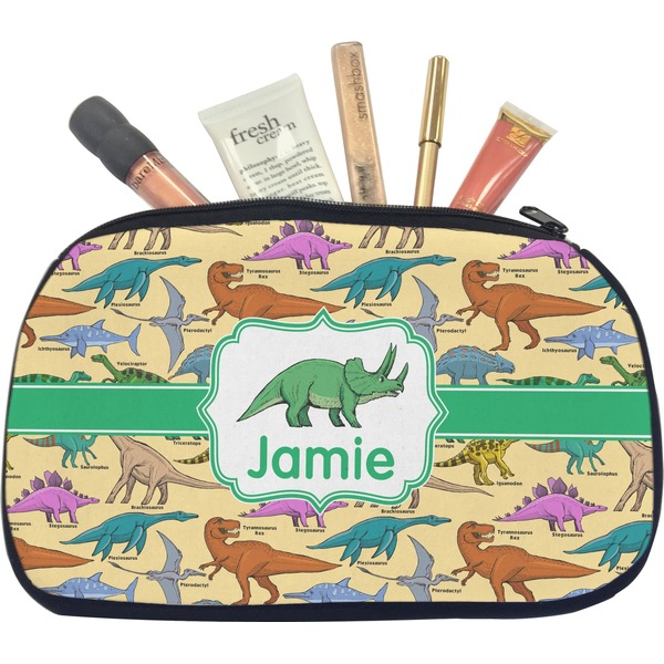 Custom Dinosaurs Makeup / Cosmetic Bag - Medium (Personalized)