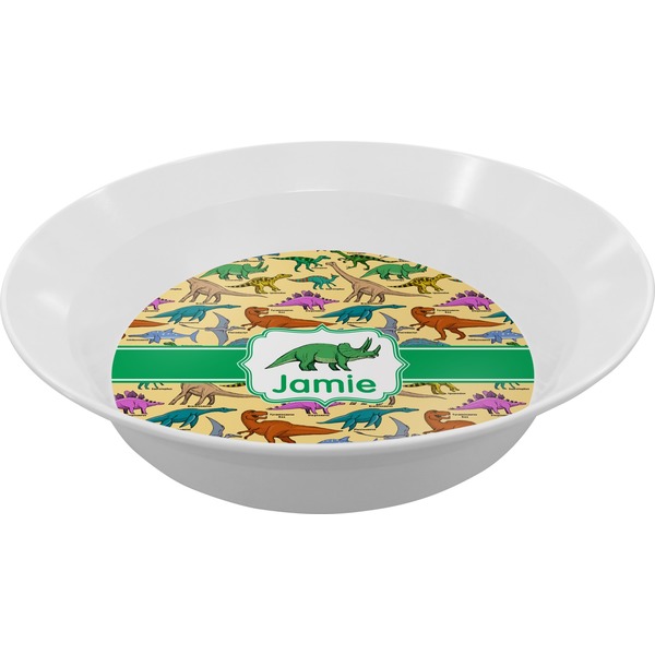 Custom Dinosaurs Melamine Bowl (Personalized)
