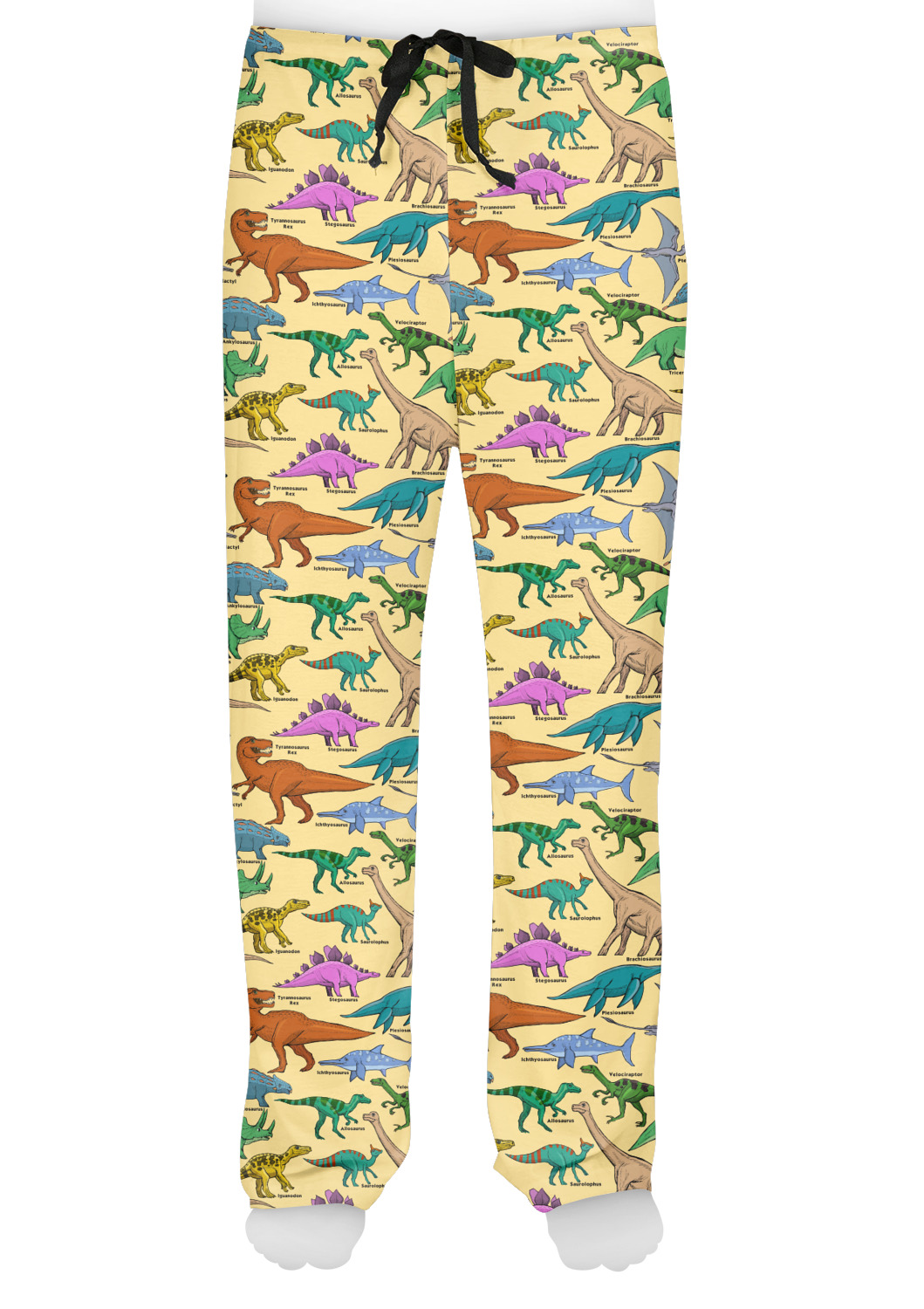 Custom Dinosaurs Mens Pajama Pants | YouCustomizeIt