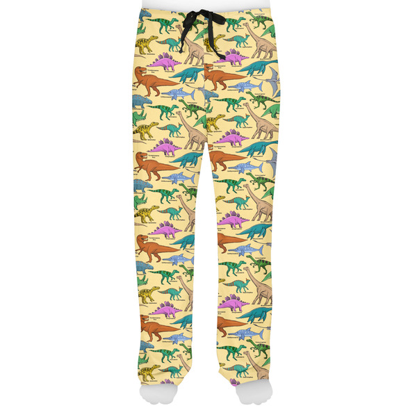 Dinosaurs Men's Pjs Front - on model