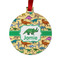 Dinosaurs Metal Ball Ornament - Front