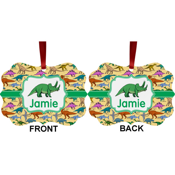 Dinosaurs Metal Benilux Ornament - Front and Back (APPROVAL)