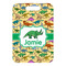 Dinosaurs Metal Luggage Tag - Front Without Strap