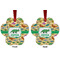 Dinosaurs Metal Paw Ornament - Front and Back