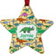 Dinosaurs Metal Star Ornament - Double Sided w/ Name or Text