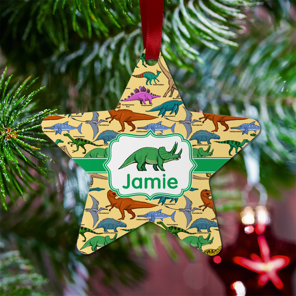 Dinosaurs Metal Star Ornament - Lifestyle