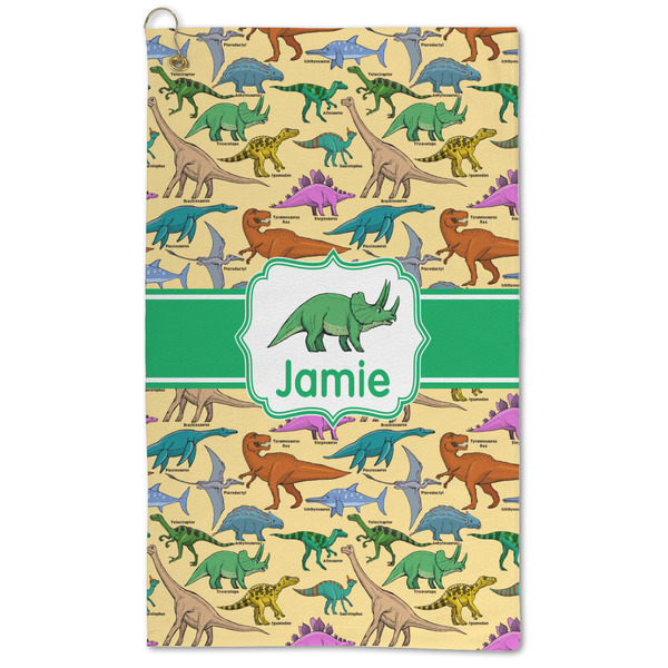 Custom Dinosaurs Microfiber Golf Towel (Personalized)