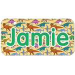 Dinosaurs Mini/Bicycle License Plate (2 Holes) (Personalized)