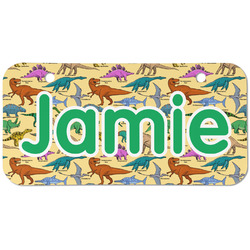 Dinosaurs Mini/Bicycle License Plate (2 Holes) (Personalized)
