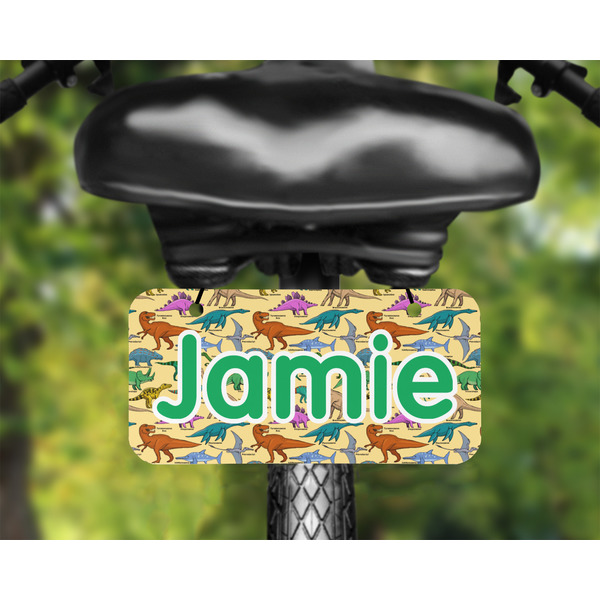 Dinosaurs Mini License Plate on Bicycle - LIFESTYLE Two holes