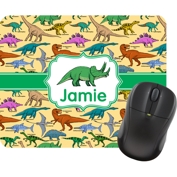 Custom Dinosaurs Rectangular Mouse Pad (Personalized)